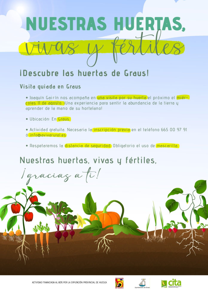 Graus Visita guiada a la huerta de Graus
