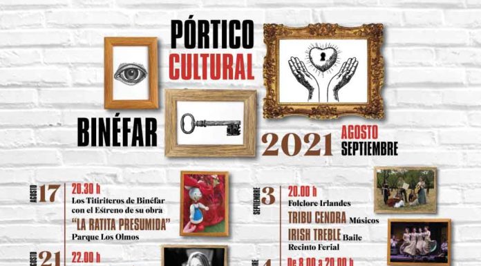 El Pórtico Cultural regresa a Binéfar