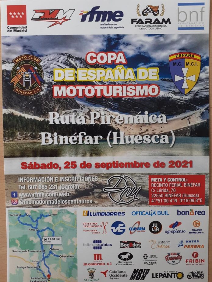 Copa de España de Mototurismo en Binéfar