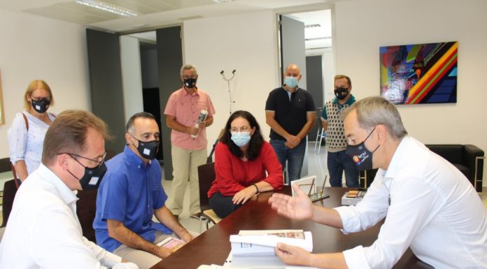 Binéfar y Portet sur Garonne sientan las bases para reforzar el hermanamiento