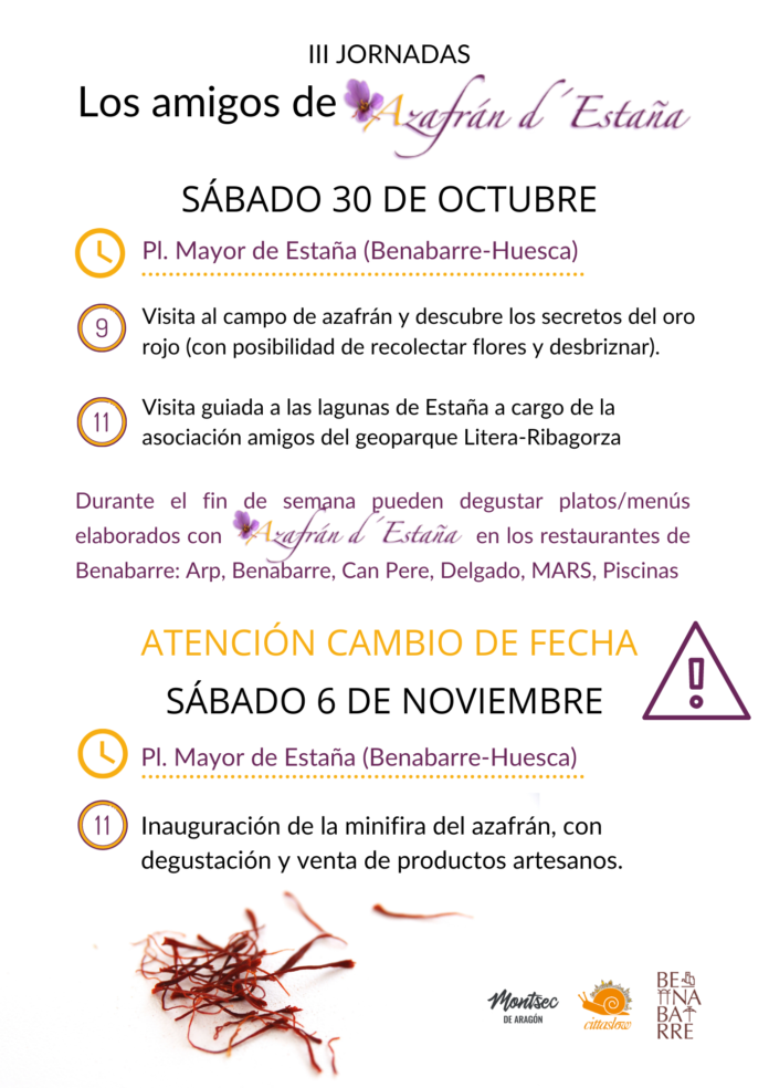 III Jornadas azafrán NUEVA FECHA