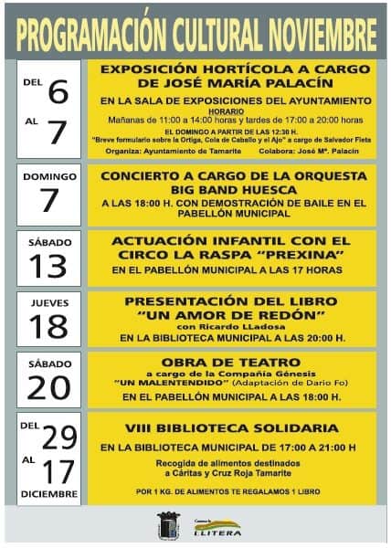 Programación cultural Tamarite