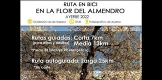 AYERBE: Ruta en bici ‘En la flor del almendro’