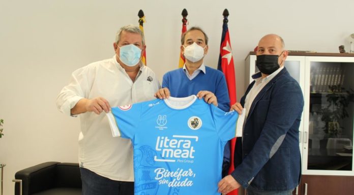 Binéfar patrocina al club de fútbol local con motivo de su primer centenario