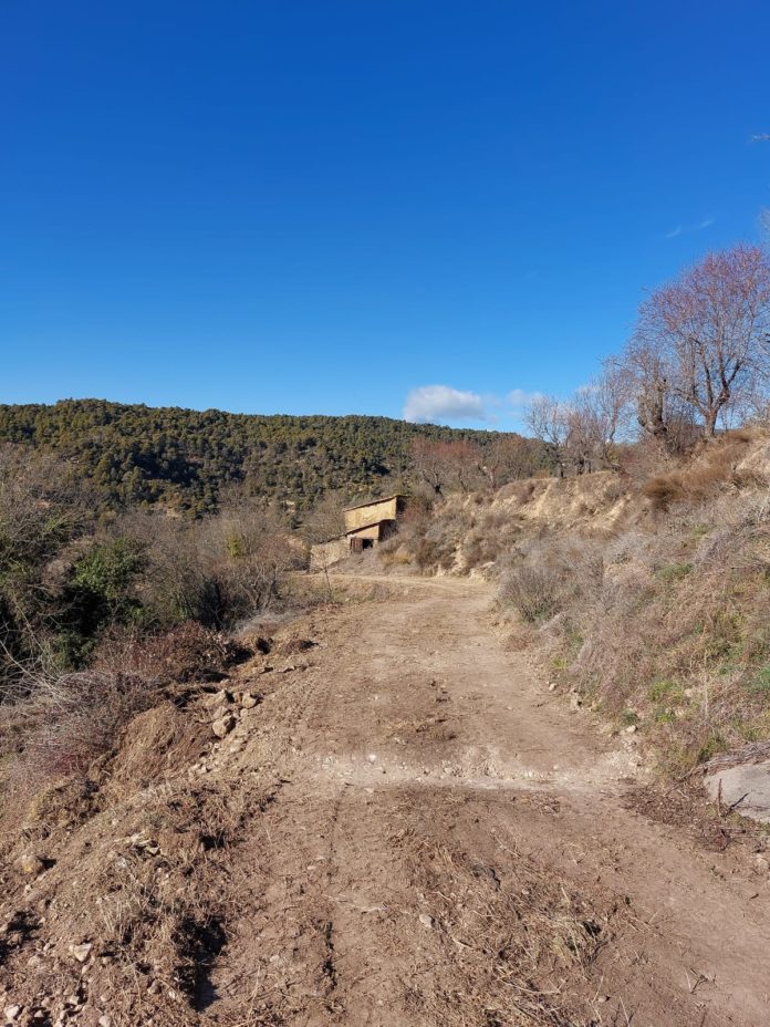 Uno de los caminos arreglados (Foto: Ayuntamiento de Secastilla)