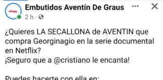 Georgina Rodríguez dispara el conocimiento internacional de la empresa grausina Embutidos Aventín