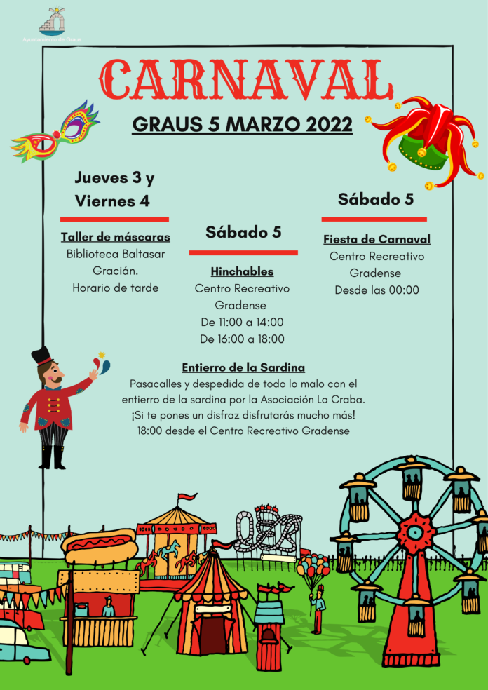 Graus. Carnaval de Graus 3 al 5 de marzo de 2022