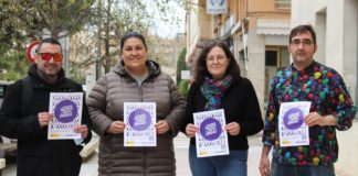 La hostelería de Binéfar se suma a la campaña del Punto Violeta contra la violencia machista