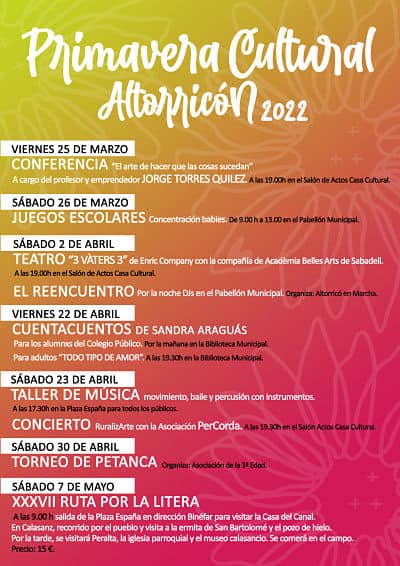 XL Primavera Cultural Altorricón