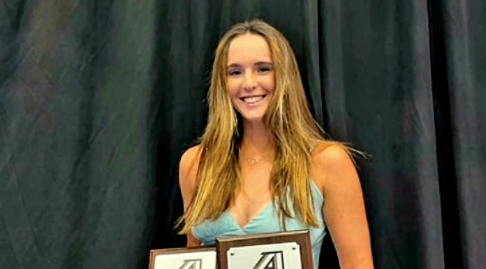 Claudia Borbón, “novata del año” por la Peach Belt Conference