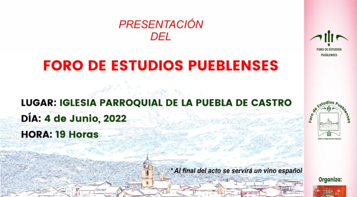 LA PUEBLA De Castro: Presentación del Foro de Estudios Pueblenses
