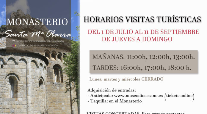 OBARRA: Horario de verano para las visitas del monasterio