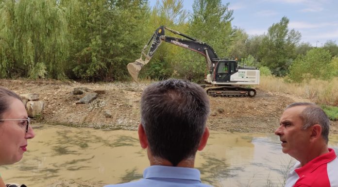 Fraga realiza mejoras en el canal de piraguas del río Cinca a su paso por la ciudad