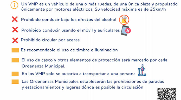 Campaña sobre el uso correcto de patinetes eléctricos en Fraga