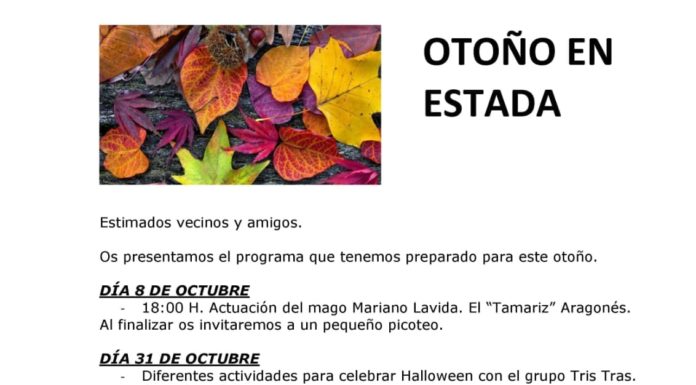 ESTADA: Actividades de otoño