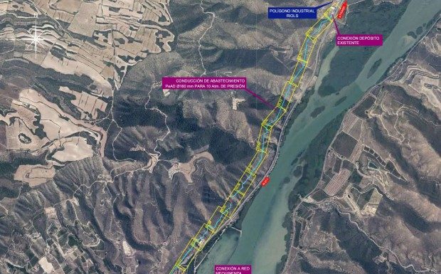 Adjudicadas las obras de construcción de la nueva conducción de agua potable al Polígono Industrial ‘Riols’ de Mequinenza