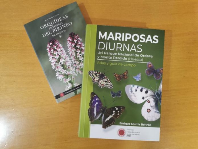 “Mariposas diurnas del Parque Nacional de Ordesa y Monte Perdido. Atlas y guía de campo”, y “Orquídeas silvestres del Pirineo de Huesca”