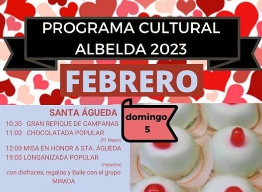 ALBELDA: Agenda cultural del mes de febrero