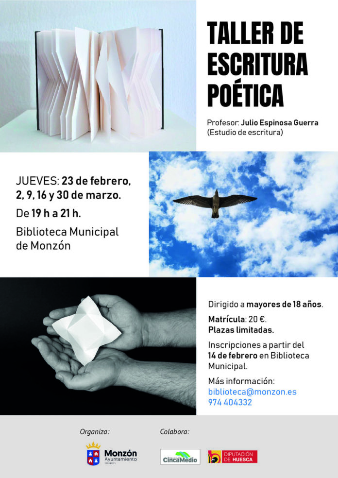 MONZÓN: Taller de Escritura Poética