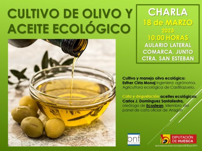 BINÉFAR: Charla, cata y degustación de aceite de oliva ecológico