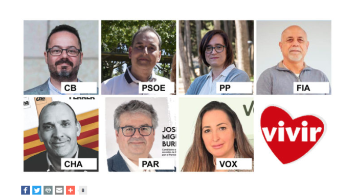 Carlos Alcoba (FIA) el preferido para alcalde de Binéfar según los lectores de Vivir