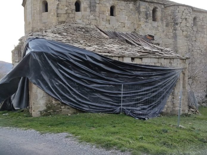 rehabilitación de la iglesia de Castejón de Sobrarbe