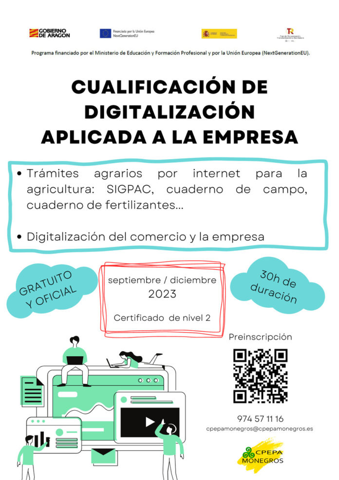 SARIÑENA: Cualificación de digitalización aplicada a la empresa