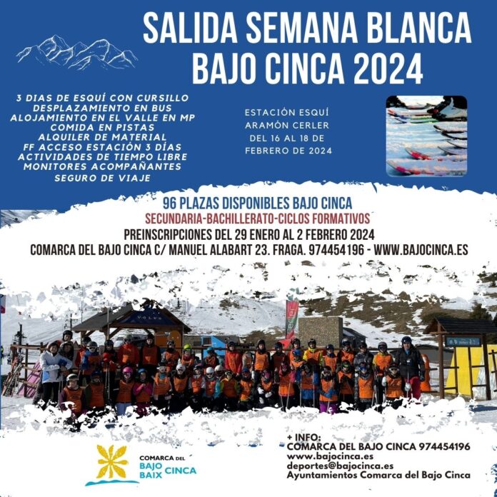 Cartel Semana Blanca 2024 Instagram