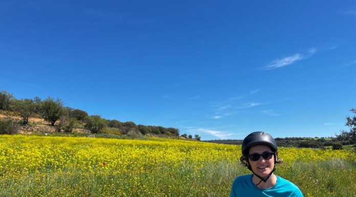 Pilar Rodríguez y su nueva vida en Lascellas: «Aquí todo es tranquilidad, naturaleza y silencio»