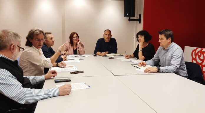 El PSOE trabajará para una solución interadministrativa a las demandas de ‘Monegros no pierdas tu tren’ y las organizaciones empresariales de Monegros, Litera, Somontano y Cinca Medio
