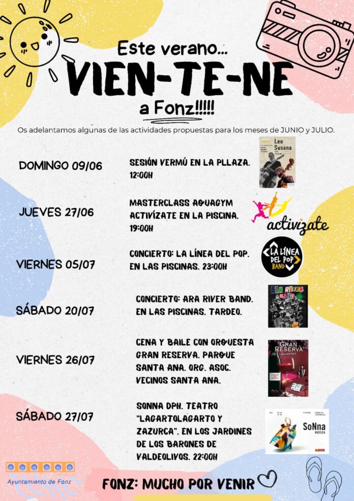 FONZ: Agenda de verano