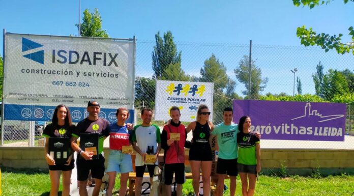 Javier Castells y Alegría Vargas ganan la novena edición de la 10 K de San Esteban de Litera