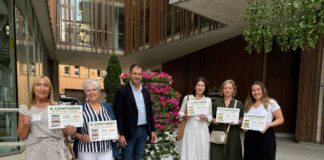 Binéfar entrega los premios del II concurso de adornos florales