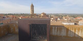 Binéfar se integra en la red de municipios con halcones urbanos para disuadir a las palomas