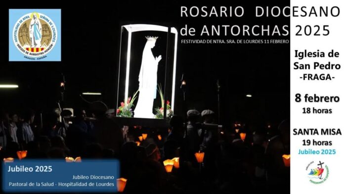 BINÉFAR: Rosario de antorchas