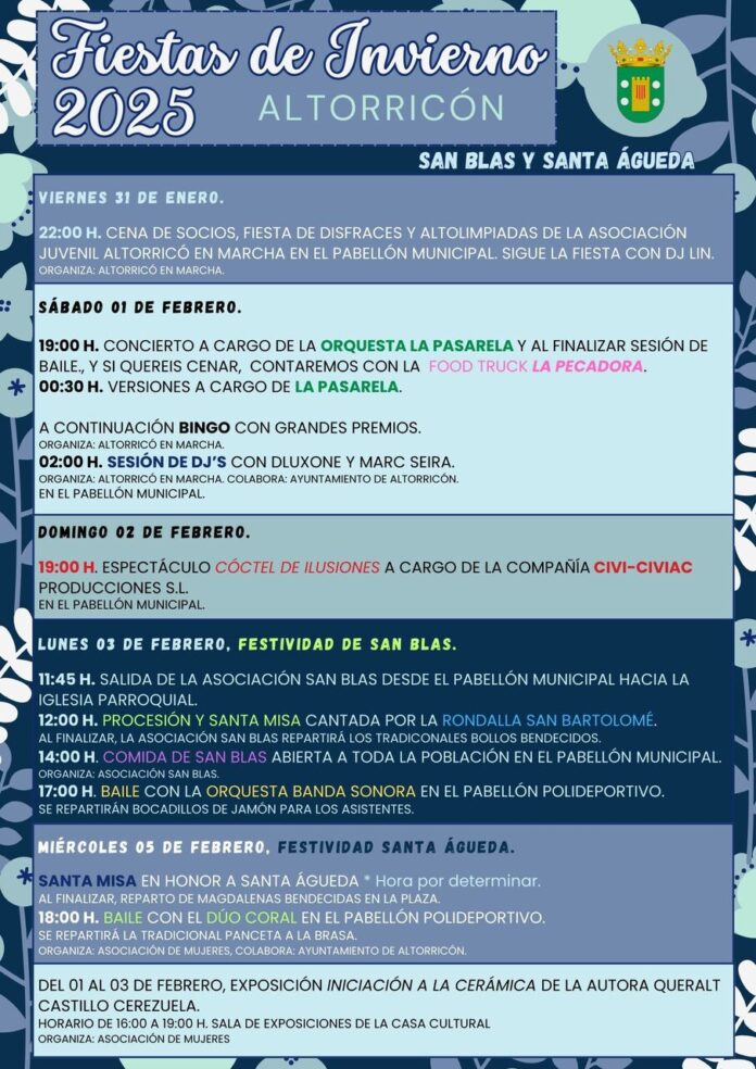 ALTORRICÓN: Fiestas de invierno 2025