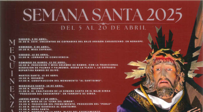 La Cofradía de Santa Agatoclia de Mequinenza ultima los detalles para la celebración de la Semana Santa