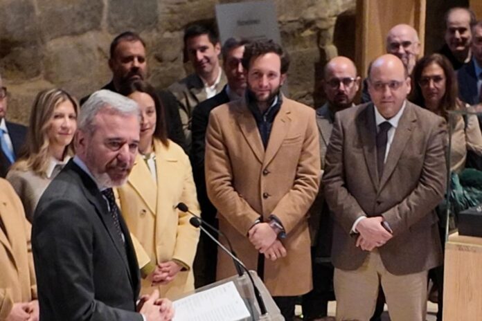 REDUCIDA Claver, en la inauguración del museo de Sijena el pasado mes de marzo