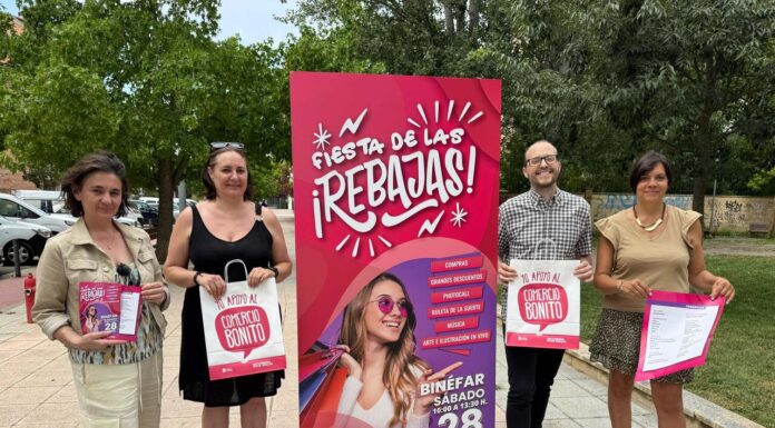 El comercio de Binéfar celebra su fiesta de las rebajas y del arte urbano