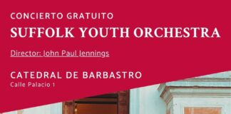 BARBASTRO: Concierto de la joven orquesta británica Suffolk Youth Orchestra