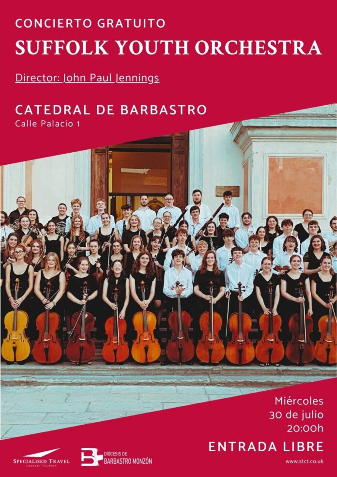 BARBASTRO: Concierto de la joven orquesta británica Suffolk Youth Orchestra