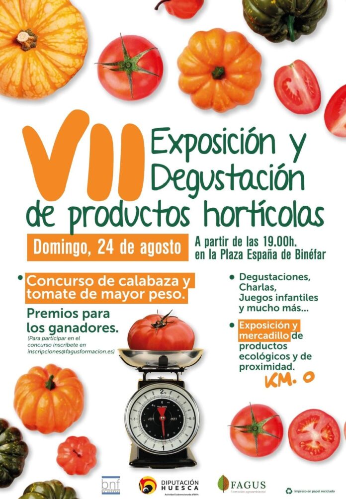 BINÉFAR: VII Exposición Degustación de Productos de los Huertos Ecológicos municipales