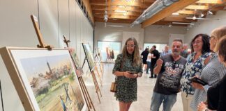 Abel Florido repite triunfo en el Concurso de Pintura Rápida ‘Memorial Pepe Beltrán’ de Binéfar