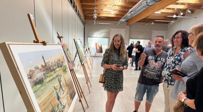 Abel Florido repite triunfo en el Concurso de Pintura Rápida ‘Memorial Pepe Beltrán’ de Binéfar