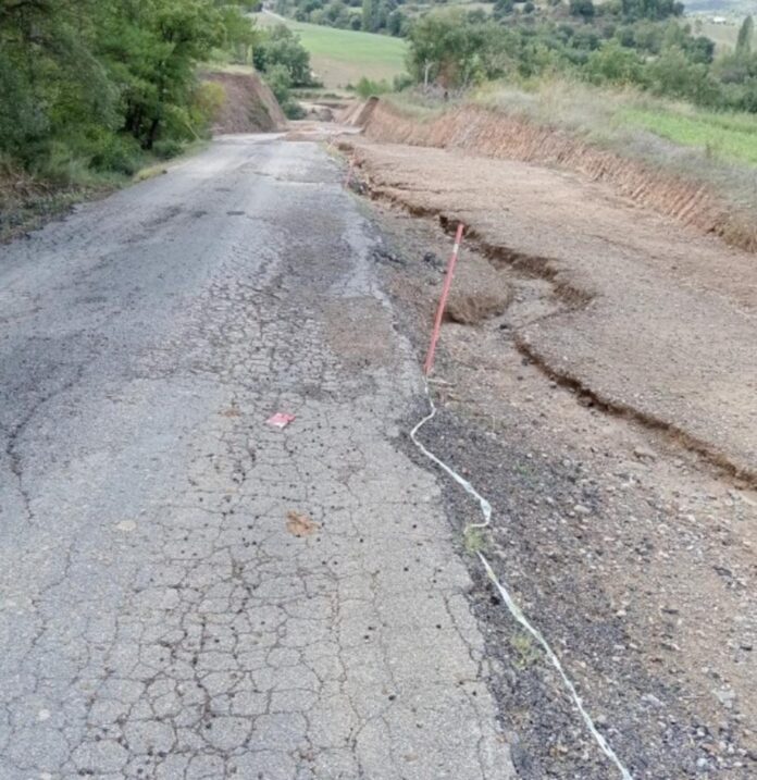 REDUCIDAAspecto actual de la carretera que atraviesa el barranco del Solano