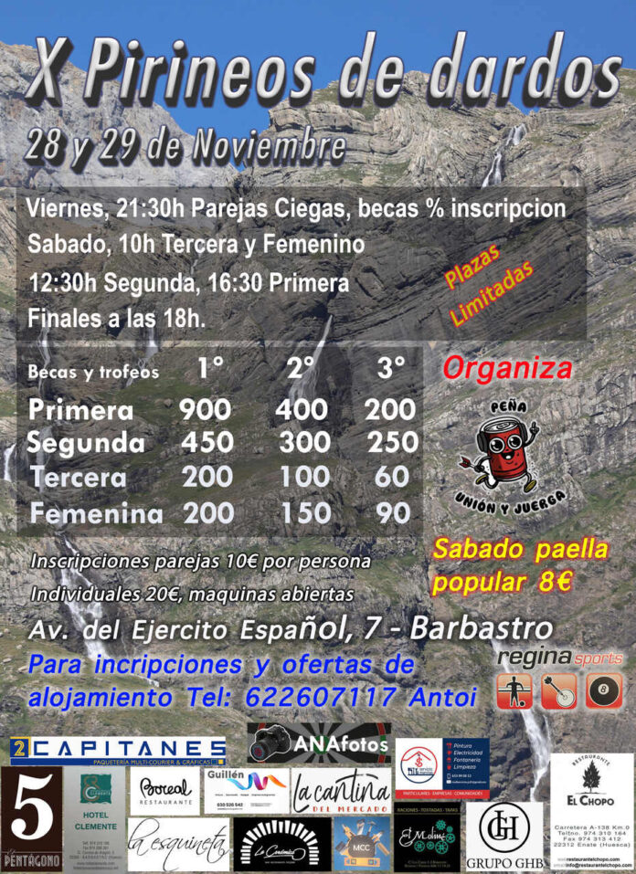 BARBASTRO: X Campeonato Pirineos de Dardos