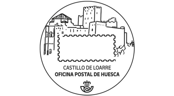La oficina principal de Correos de Huesca cuenta con un matasellos dedicado al Castillo de Loarre