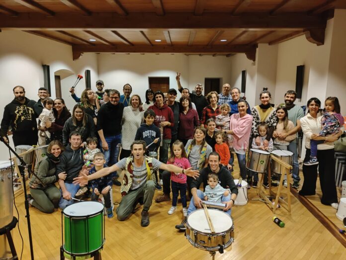 taller batucada en Bielsa