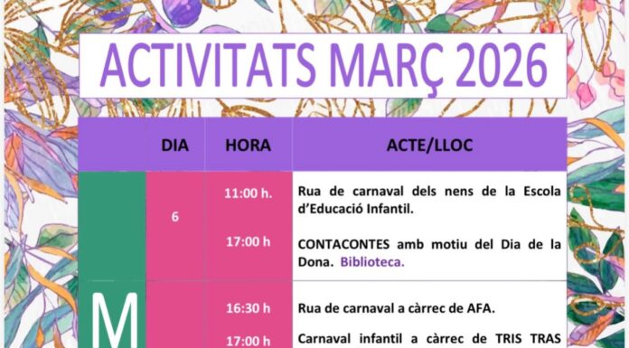 ALCAMPELL: Agenda cultural de marzo