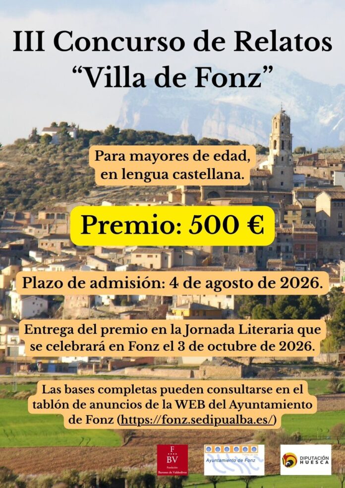 Cartel - III Concurso de R elatos “Villa de Fonz”_